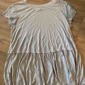 Light blue babydoll style flowy TShirt